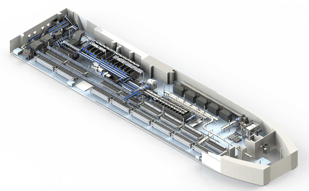 Pelagic Processing System for onboard seafood processing