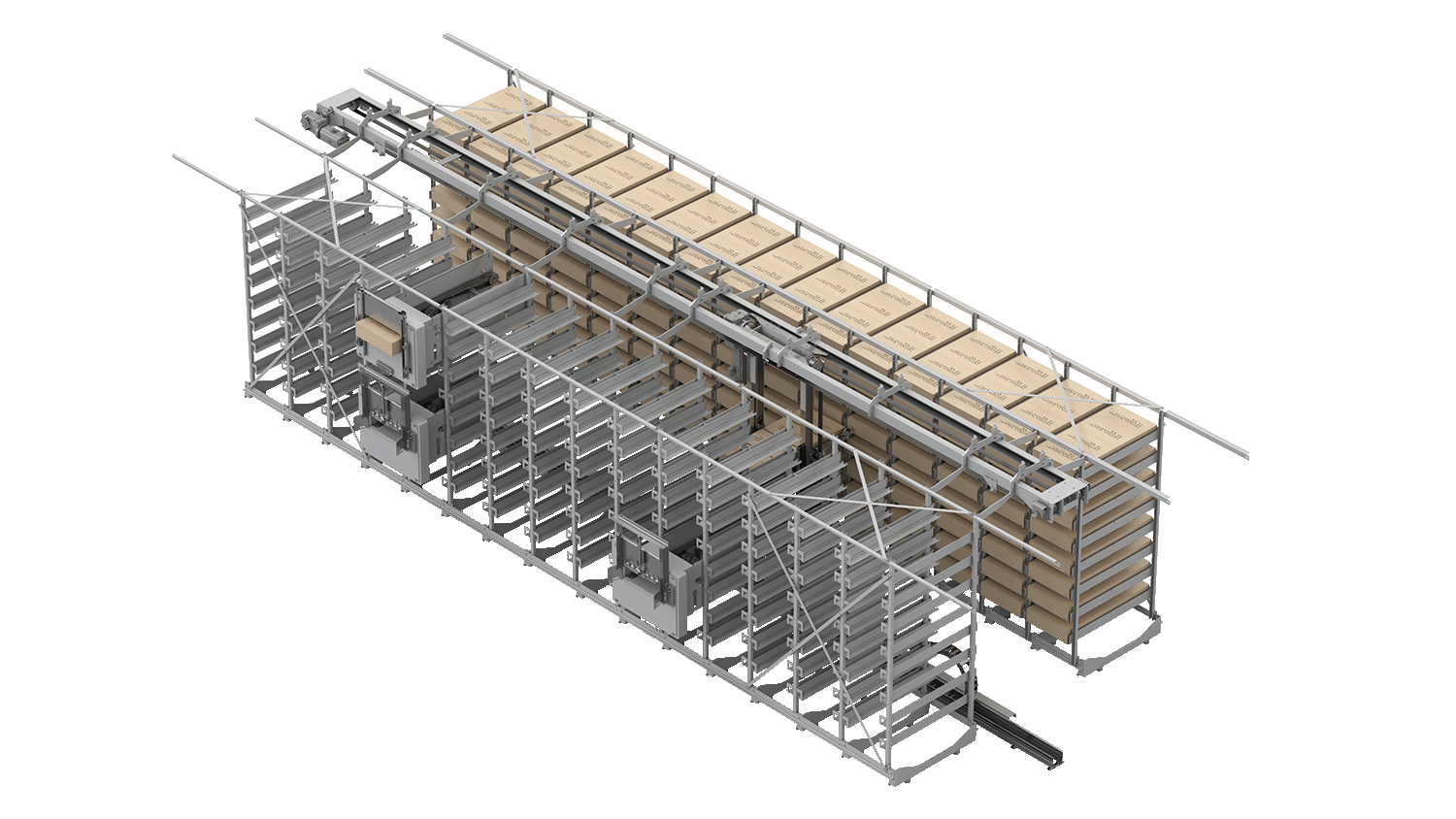 Crate And Box Buffer System CS3015 - buffer system for production