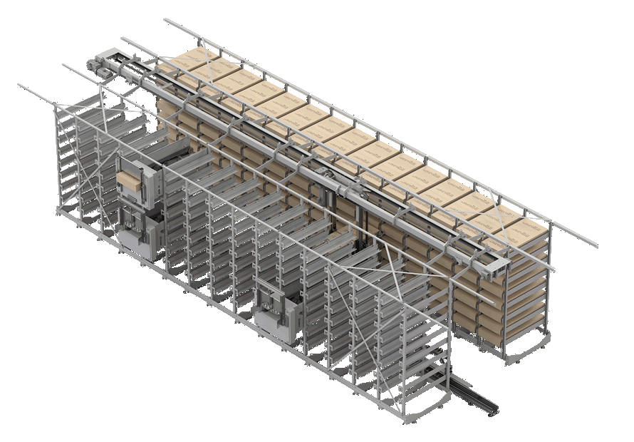 Crate And Box Buffer System CS3015 - buffer system for production