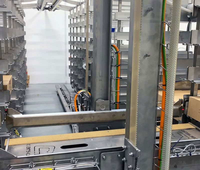 Buffering and Sorting, Crate Handling Automation, Carsoe