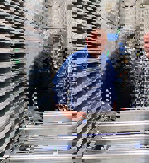 Automatic Plate Freezer - Onboard Shrimp Factory